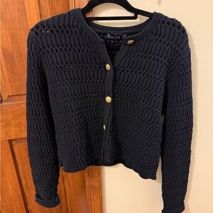 Women's Navy Knit Sweater